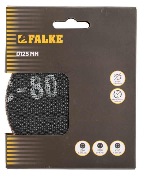 Slipnät t/excenterslip Ø125 mm 15 delar Falke